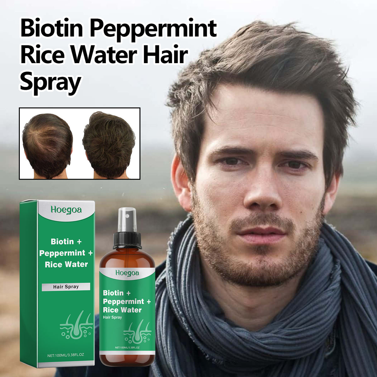 Biotin Rice Water Nourishing Hair Spray
