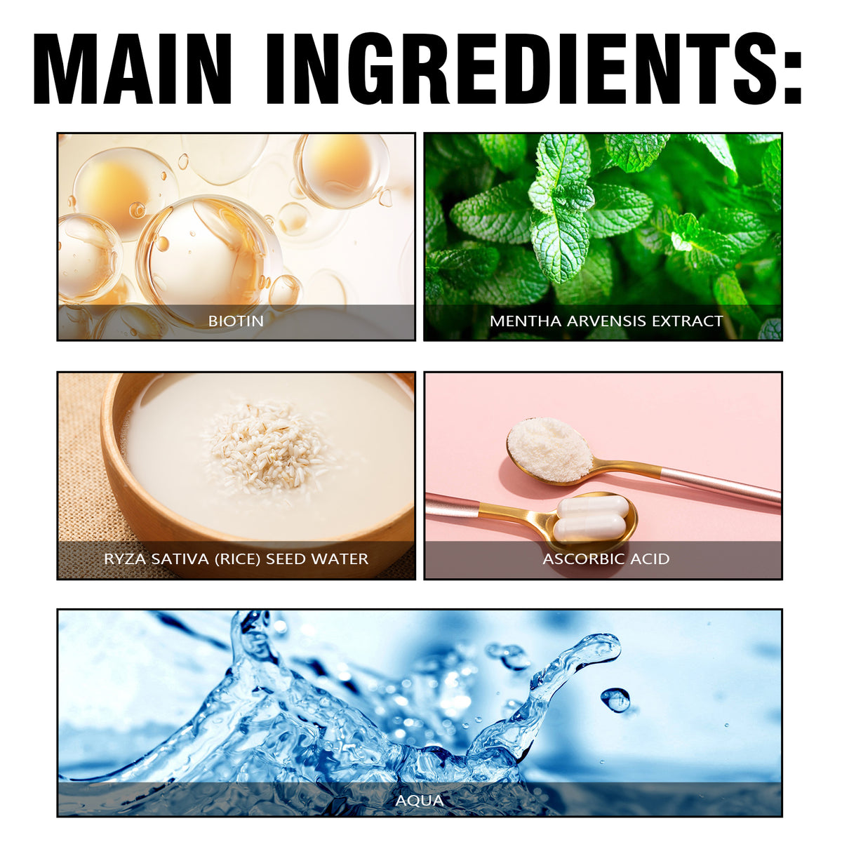 Biotin Rice Water Nourishing Hair Spray