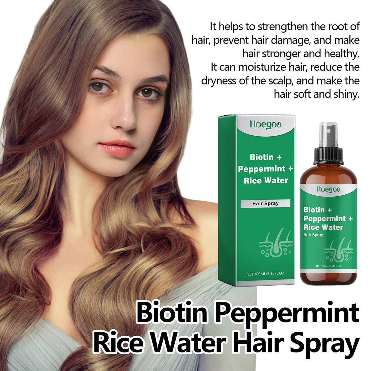 Biotin Rice Water Nourishing Hair Spray