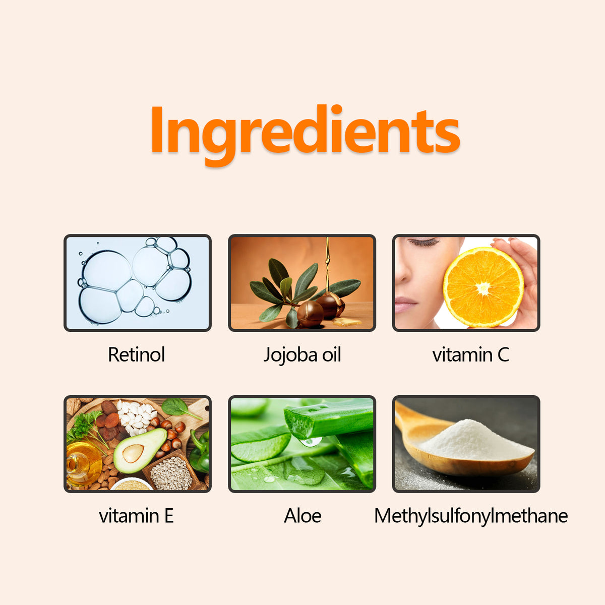 Vitamin C Face Serum – Retinol & Jojoba Oil Brightening Anti-Aging Serum