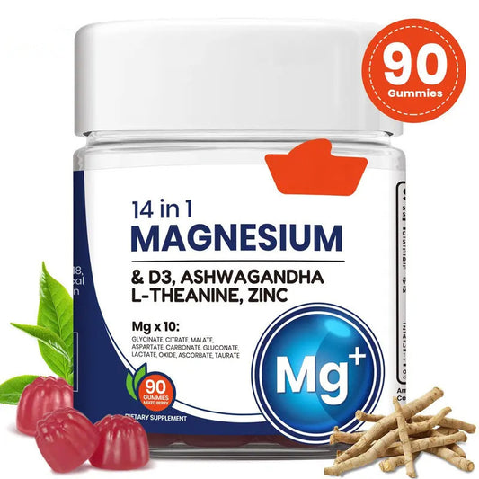 14-in-1 Magnesium Soft Candy – Ashwagandha, Vitamin D3, Zinc & L-Theanine