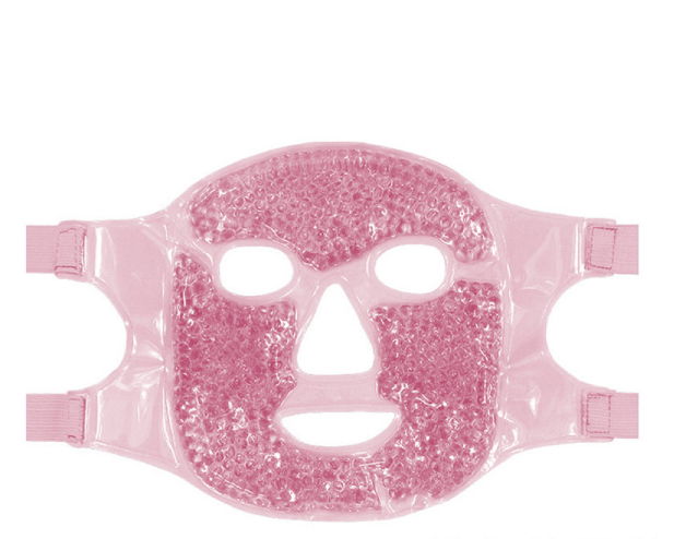 Reusable Full Face Ice Compress Mask – Cooling Gel Bead Face Mask