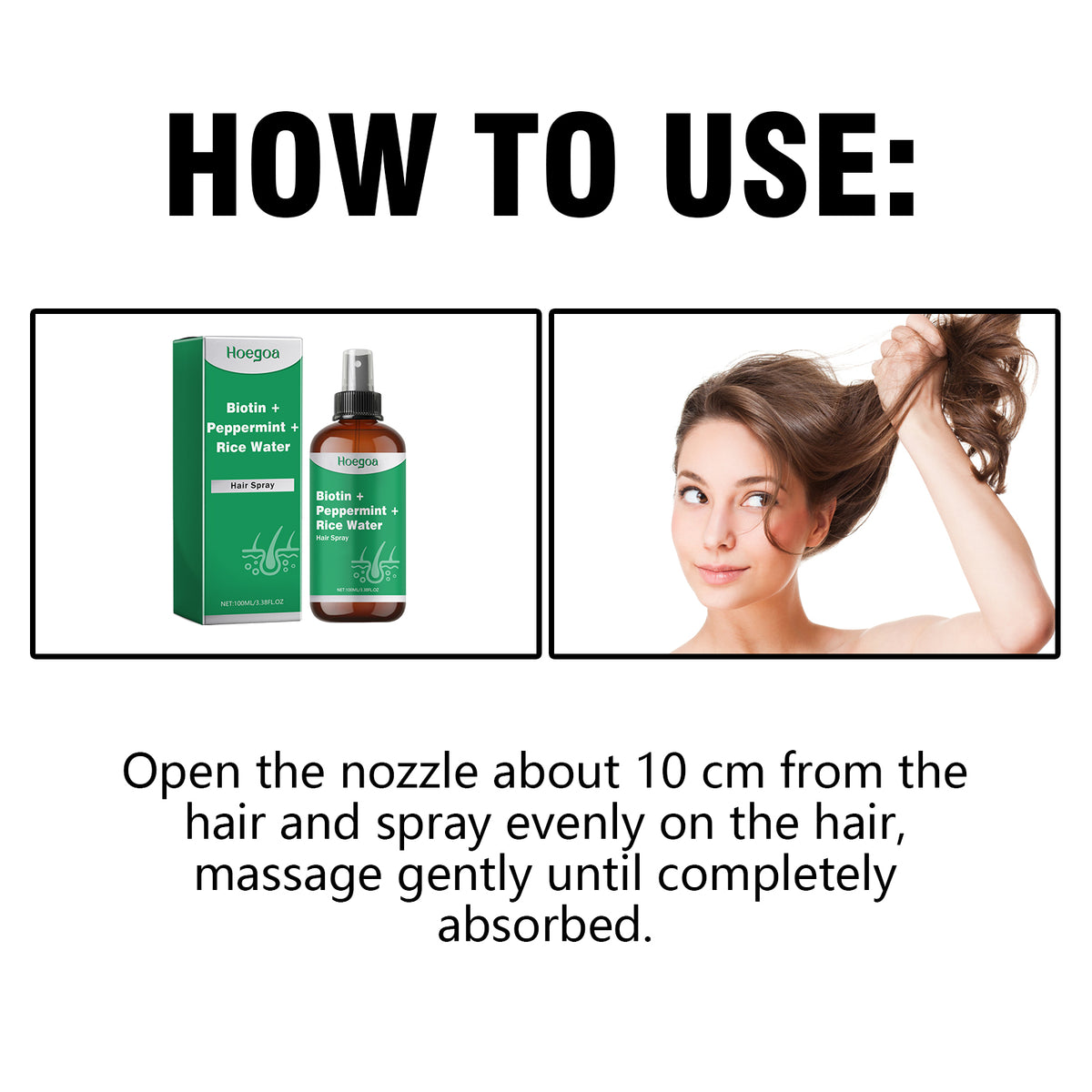 Biotin Rice Water Nourishing Hair Spray